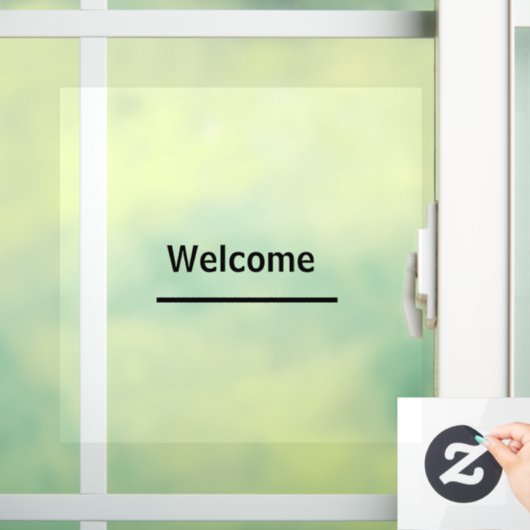 welkome kleefstoffen stickers bewaren venstervergr (Huis)