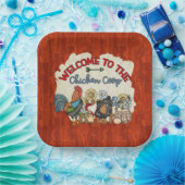 welkome koningsfeest voor kippen papieren bordje (Feest)