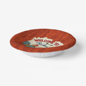 welkome koningsfeest voor kippen papieren kommen (Gebogen)