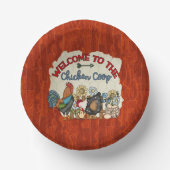 welkome koningsfeest voor kippen papieren kommen (Voorkant)