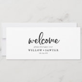 Welkome koptekst voor bijvoeglijk naamplaatje voor (Achterkant)