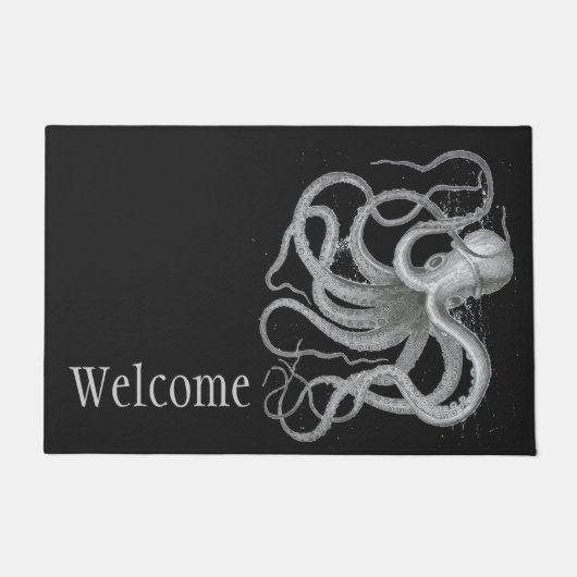 Welkome kraken strand deurmat (Voorkant)