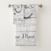 Welkome lentemfiets voor de set handdoeken (Insitu)