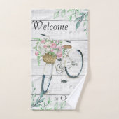 Welkome lentemfiets voor de set handdoeken (Handdoek)