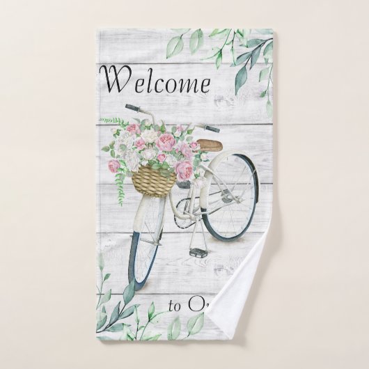 Welkome lentemfiets voor de set handdoeken (Handdoek)