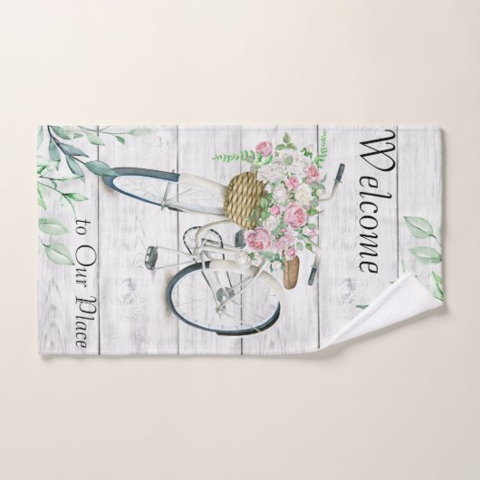 Welkome lentemfiets voor de set handdoeken (Handdoek)