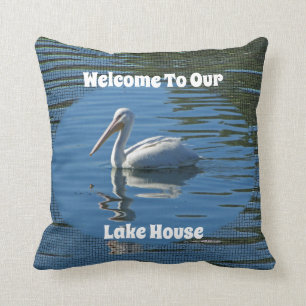 Welkome Pelican Wild Bird Home Guest Kussen