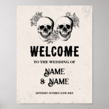 Welkome Rozen van de Rustic Halloween Sign Weddens