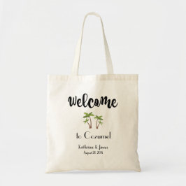 Welkome tas, bruiloft bestemming (aanpassen) tote bag