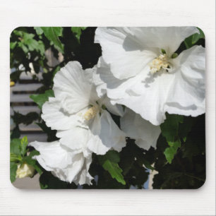 welkome witte bloemen muismat