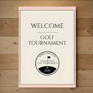Welkomposter Damesgolftertornooi Poster