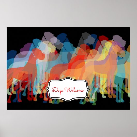 Welkomposter Dogues Allemands Poster (Voorkant)