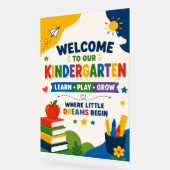 Welkomposter voor kleuterschool acryl bord (Hoek)