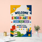 Welkomposter voor kleuterschool acryl bord (Huwelijk)