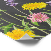 Welkomposter Wilde Bloemen Bruiloft Bloemposter Poster (Hoek)