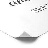 Welkomspaneel 70-jarig jubileum 'In eeuwigheid' Poster (Hoek)