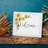 Welkomstaanbiedingen voor zonnebloemen fotoplaat (Zijkant)