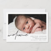 Welkomstaankondiging Baby Birth Aankondiging (Voorkant)