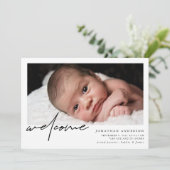 Welkomstaankondiging Baby Birth Aankondiging (Staand voorkant)