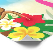 Welkomstafdrukken van Luau, waardevol Poster papie (Hoek)