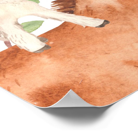 WelkomstBaby shower landbouwhuisdieren Poster (Hoek)