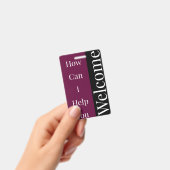 Welkomstbadge Badge (Handheld)