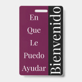 Welkomstbadge Badge (Achterkant)