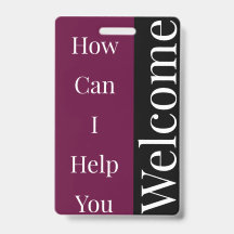 Welkomstbadge