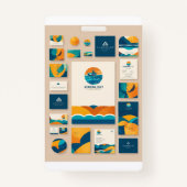 Welkomstbadge voor verjaardagsfeestje badge (Achterkant)