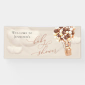 Welkomstbanner Beer Baby shower Spandoek (Horizontaal)