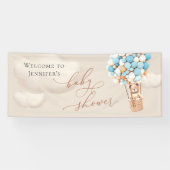 Welkomstbanner Beer Baby shower Spandoek (Horizontaal)