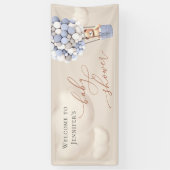 Welkomstbanner Beer Baby shower Spandoek (Verticaal)