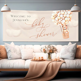 Welkomstbanner Beer Baby shower Spandoek