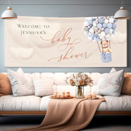Welkomstbanner Beer Baby shower Spandoek