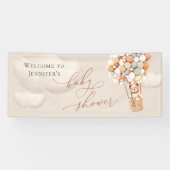 Welkomstbanner Beer Baby shower Spandoek (Horizontaal)