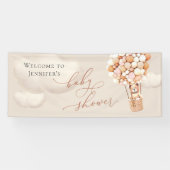 Welkomstbanner Beer Baby shower Spandoek (Horizontaal)