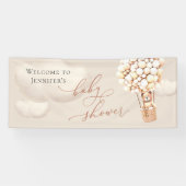 Welkomstbanner Beer Baby shower Spandoek (Horizontaal)