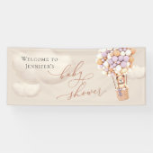 Welkomstbanner Beer Baby shower Spandoek (Horizontaal)