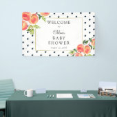 Welkomstbanner van Baby shower met een twittepje Spandoek (Beurs)