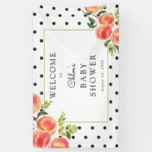 Welkomstbanner van Baby shower met een twittepje Spandoek (Verticaal)