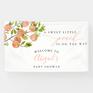 Welkomstbanner van Baby shower met twitpper Spandoek