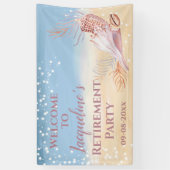 Welkomstbanner van de kustpartij bij pensionering spandoek (Verticaal)