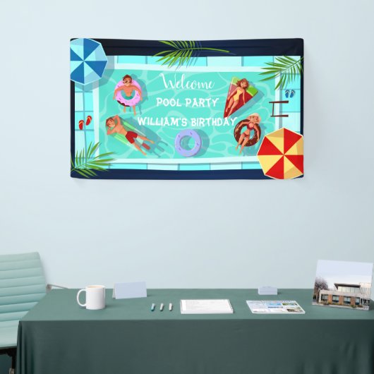 Welkomstbanner van de Partij van de Vrijdag Spandoek (Beurs)