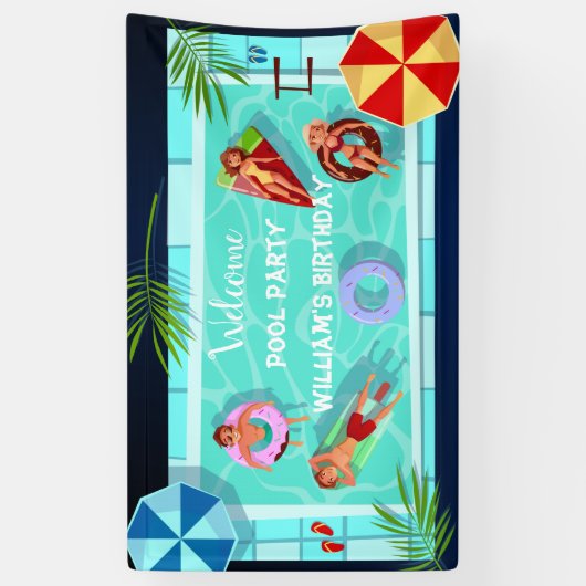 Welkomstbanner van de Partij van de Vrijdag Spandoek (Verticaal)