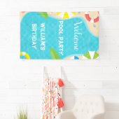 Welkomstbanner van de Partij van de Vrijdag Spandoek (Insitu)