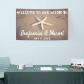 Welkomstbanner van Starfish Beach Weddenschap Spandoek (Beurs)