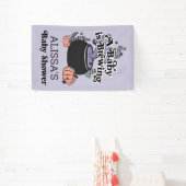 Welkomstbanner voor Baby van halloween Brewing Bab Spandoek (Insitu)