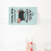 Welkomstbanner voor Baby van halloween Brewing Bab Spandoek (Insitu)