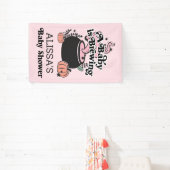 Welkomstbanner voor Baby van halloween Brewing Bab Spandoek (Insitu)