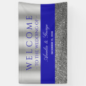 Welkomstbanner voor bruiloft spandoek (Verticaal)